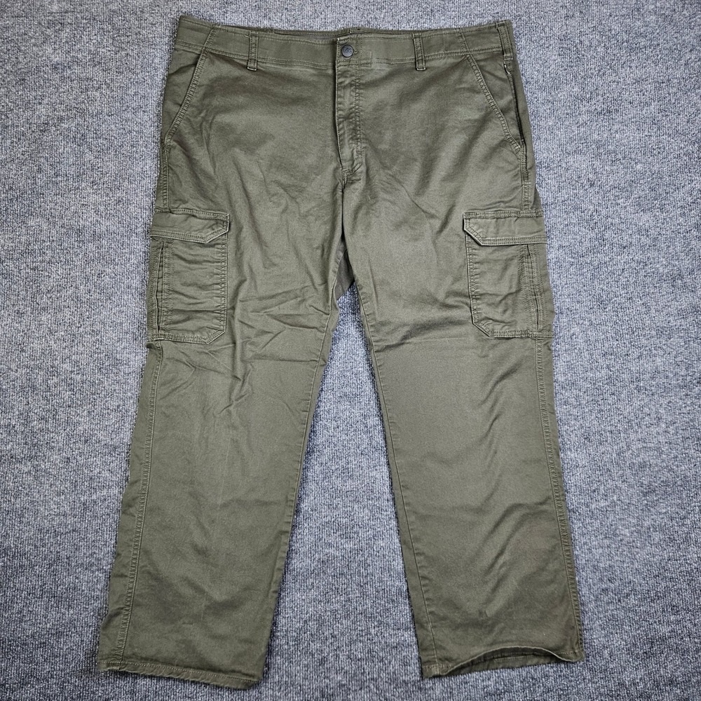 Lee Mens Extreme Comfort Straight Fit Cargo Pants Men's 42x30 Green Utility Work